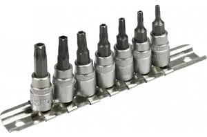 Screwdriver bit set Topex T10–T40 1/4" drive, 8 pcs