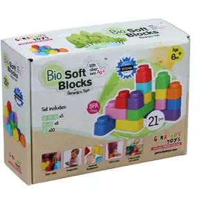 Building blocks set Gerardo's Toys GT3104 — 21 pieces, assorted shapes and colors