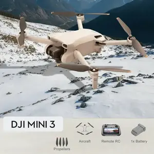 DJI Mini 3 Drone (DJI RC) lightweight 249g drone with 4K HDR video, up to 38 minutes of flight time, remote control with screen