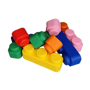 Soft Building Blocks Set gerardos toys GT3107 — 71 pieces, soft foam construction toys