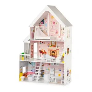 Gerardo's Toys koka leļļu māja ar LED apgaismojumu, Liselle