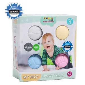 Gerardo's Toys sporta bumbiņu komplekts mazuļiem, 4 gab.