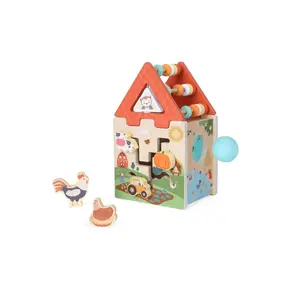 Gerardo's Toys koka aktivitāšu kubs ferma, 18m+