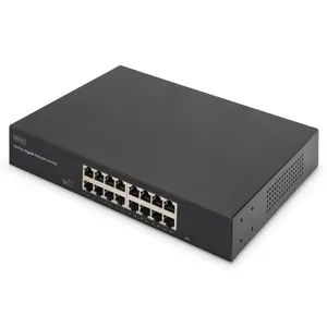 Neadministrēts slēdzis Digitus 16-portu Gigabit 19 collas 32 Gbit/s