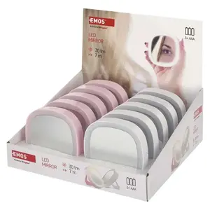 Pocket cosmetic mirror EMOS P4718 LED light 10 pcs