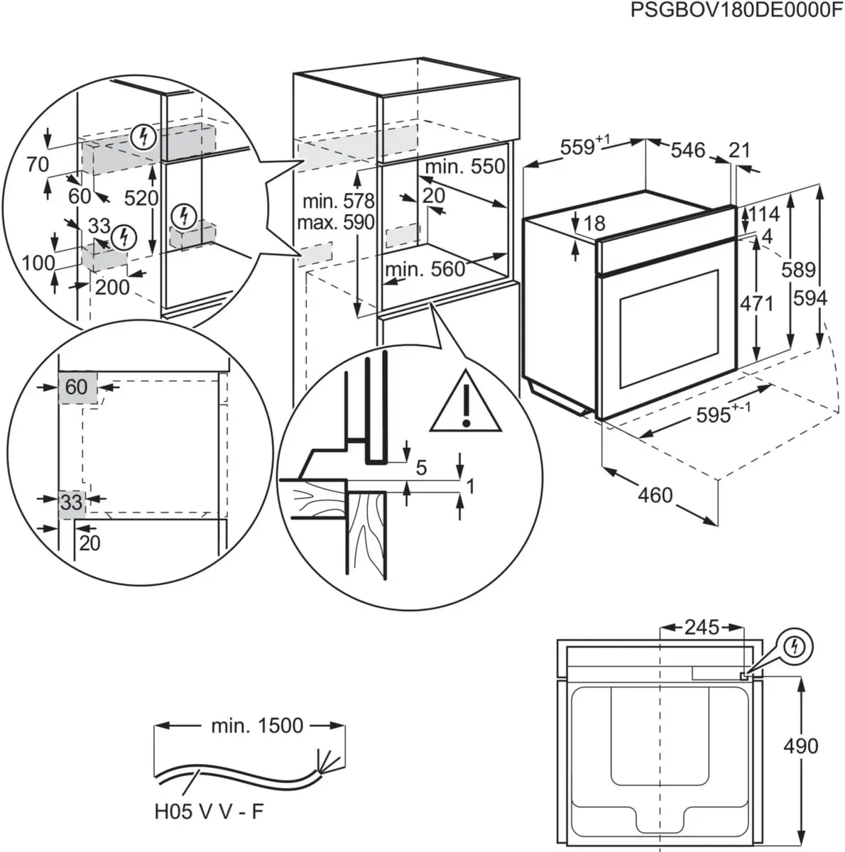 Iebūvējamā cepeškrāsns AEG Series 5000 OU5AB21CM Photo 12