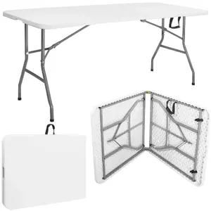 Saliekams galds Springos GF0108 180x74x74 cm, pārnēsājams banketu un dārza galds