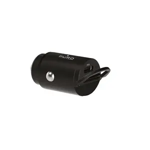Car Charger PURO PUFCMCHUSBC20WBLK USB-C 20 W for Mobile Phones and Tablets, 12–24 V, Cigar Lighter, Black