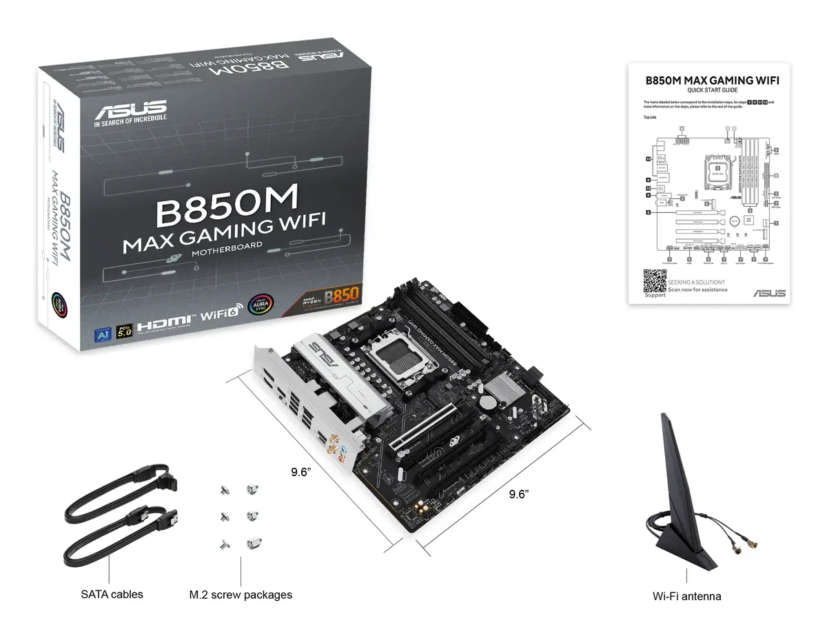 Pamatplate ASUS B850M MAX GAMING WIFI, 90MB1LL0-M0EAY0 Photo 8