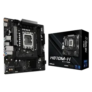 Micro ATX motherboard ASRock H810M-H — Intel H810, LGA 1851 (Socket V1), 2x DIMM DDR5, up to 128 GB, M.2 & SATA III