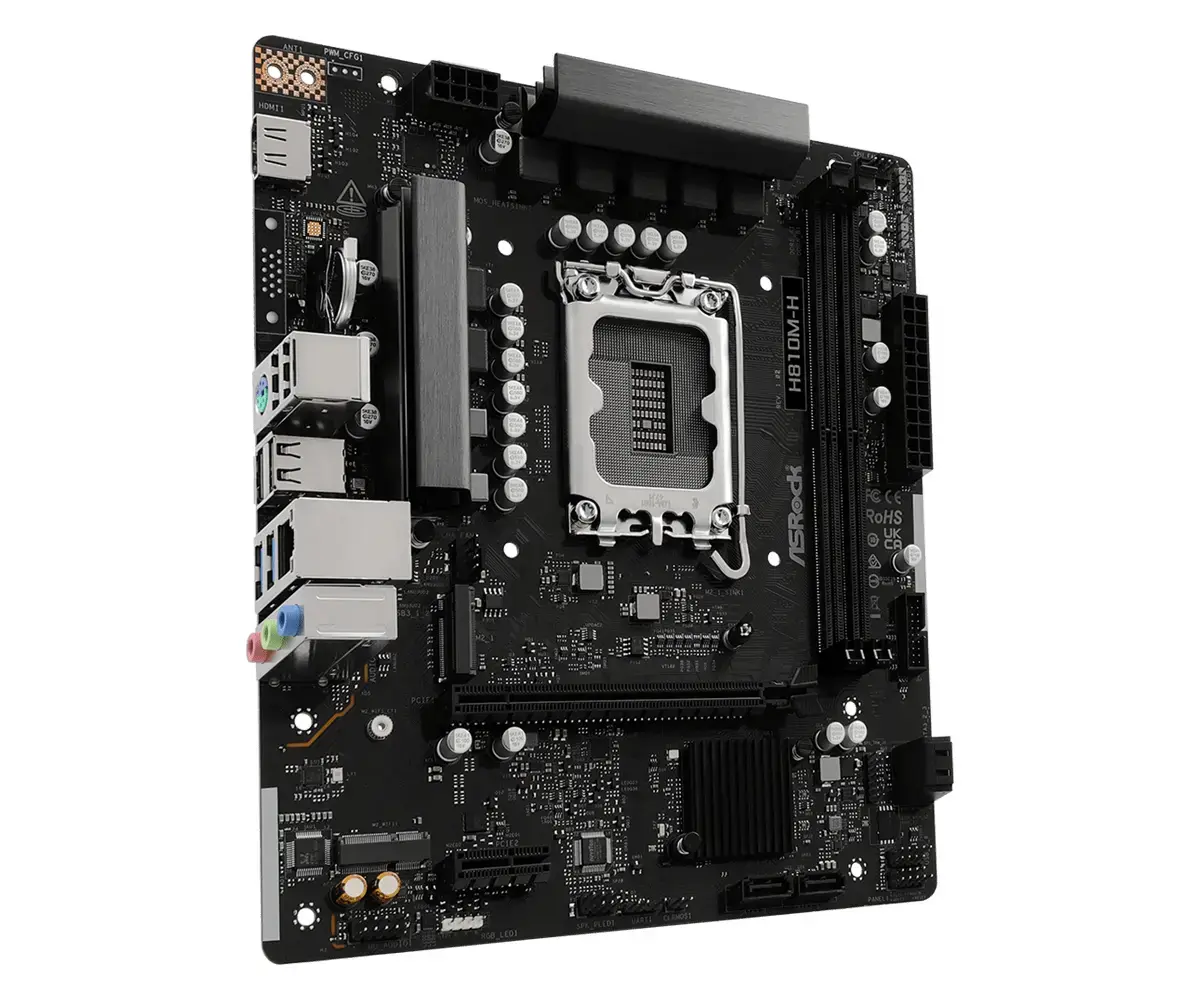ASRock H810M-H Micro ATX pamatplate Photo 3