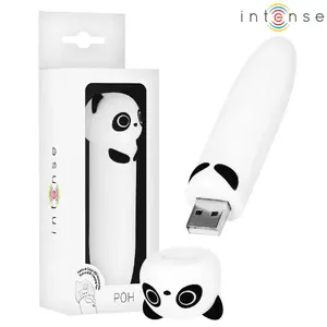 Vibrating bullet massager INTENSE POH PANDA USB rechargeable, 10 x 2.2 cm