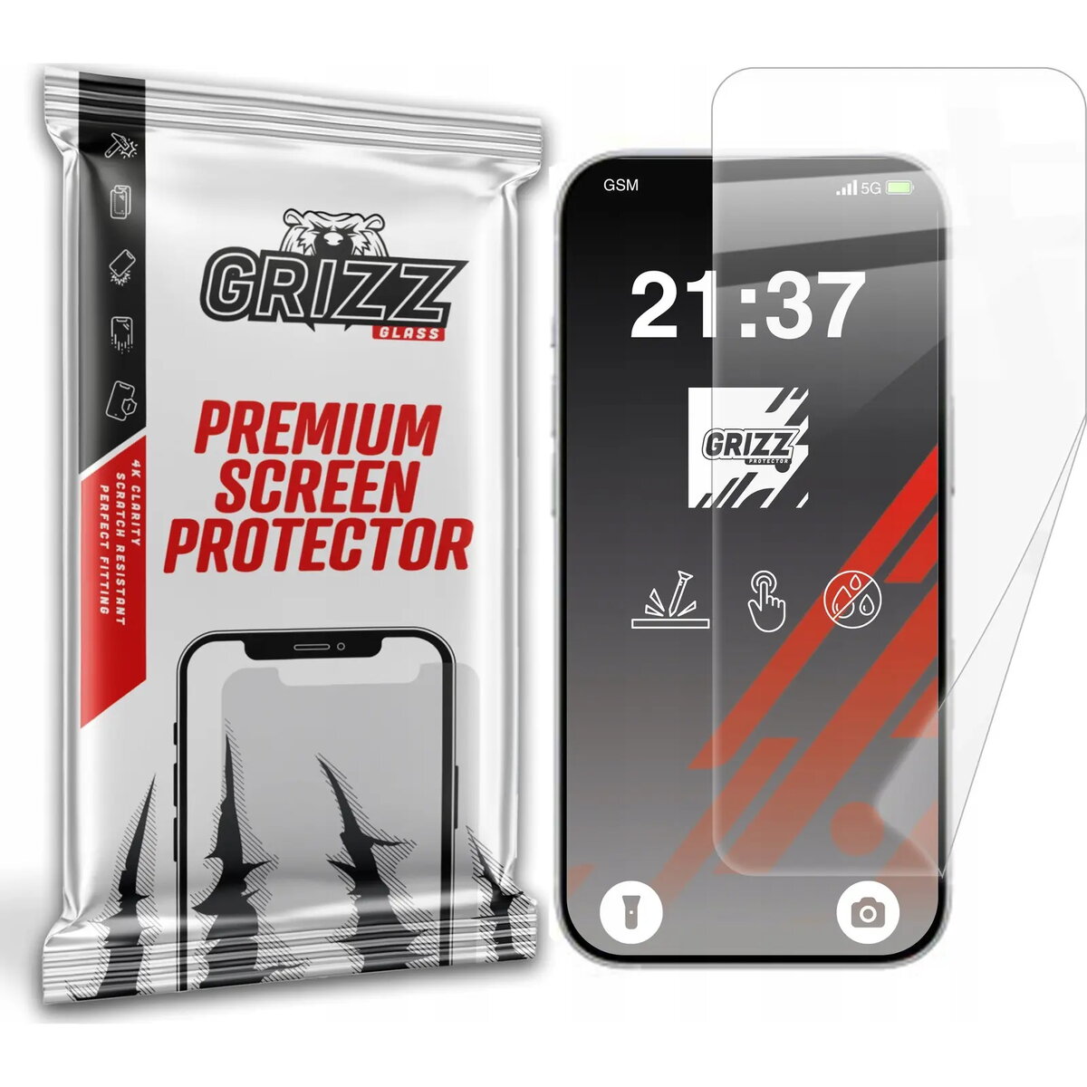 Ekrāna aizsargplēve GrizzGlass CeramicFilm priekš Apple