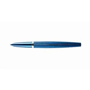 Fountain pen Diplomat Viper guilloche F nib blue
