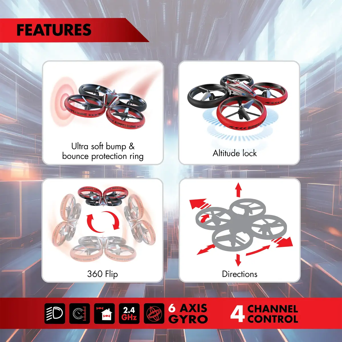 Дрон Silverlit Bumper Drone Lite Photo 10