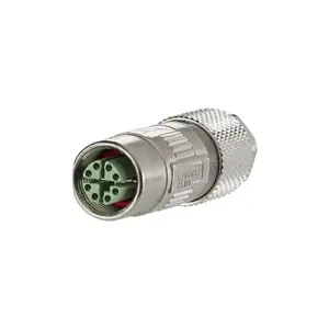 Wire connector METZ CONNECT MMF881A315 M12 Cat6a 1m Silver