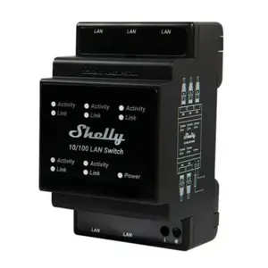 Shelly LAN Switch Smart Switch, Black