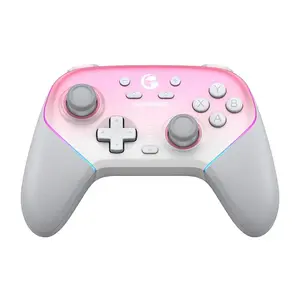 Bezvadu kontrolieris GameSir SuperNova T4n Pro rozā — Bluetooth, ergonomisks dizains