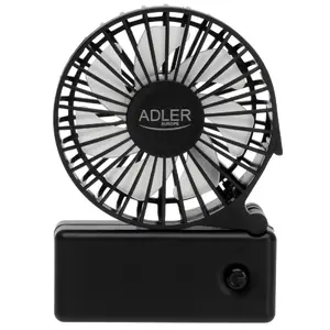 Desk fan Adler AD 7336 — foldable mini fan, 6.5 cm diameter, 1 speed, black