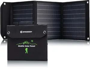 Saules panelis Bresser 3810040 40W ar USB — 40 W pārnēsājams saules modulis ar USB izvadi
