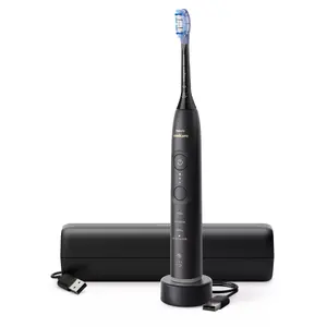 Philips Sonicare 7100 Series HX7421/01 Rechargeable Sonic Electric Toothbrush with 62000 Movements per Minute, 4 Brushing Modes, and Mobile App Support in Black