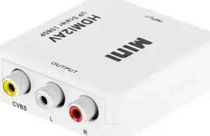 AV signal converter Cabletech KOM0982 — 2× RCA (Cinch) to HDMI, white