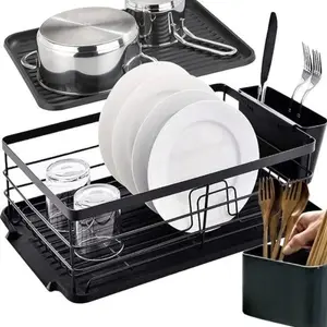 Standing dish drainer Ruhhy model 21992 — compact freestanding drying rack