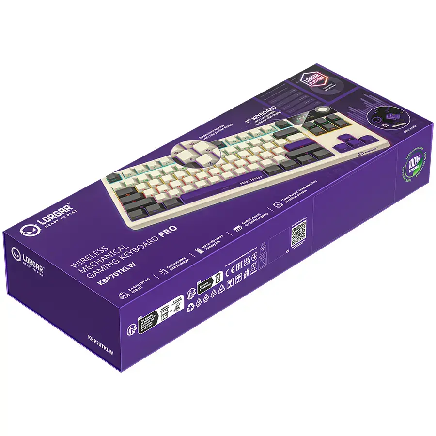LORGAR KBP70TKLW беспроводная механическая TKL клавиатура Photo 9