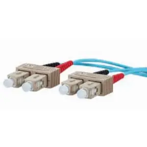Fibre optic cable METZ CONNECT 151J1EOEO10E 2x SC OM3 1 m Aqua