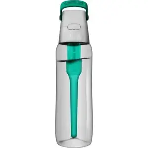 Water filter bottle dafi Solid 700 ml, turquoise, includes replaceable filter cartridge