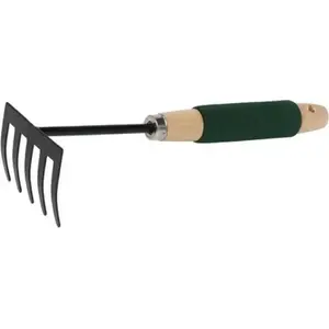 Dārza rokasslāpju KINZO Kinzo, darba platums 27 cm, metāla zobiem, roku instruments