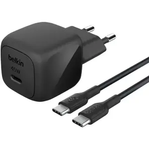 USB-C charger Belkin BOOSTCHARGE 45W PD PPS – compact 45W USB-C PD PPS power adapter