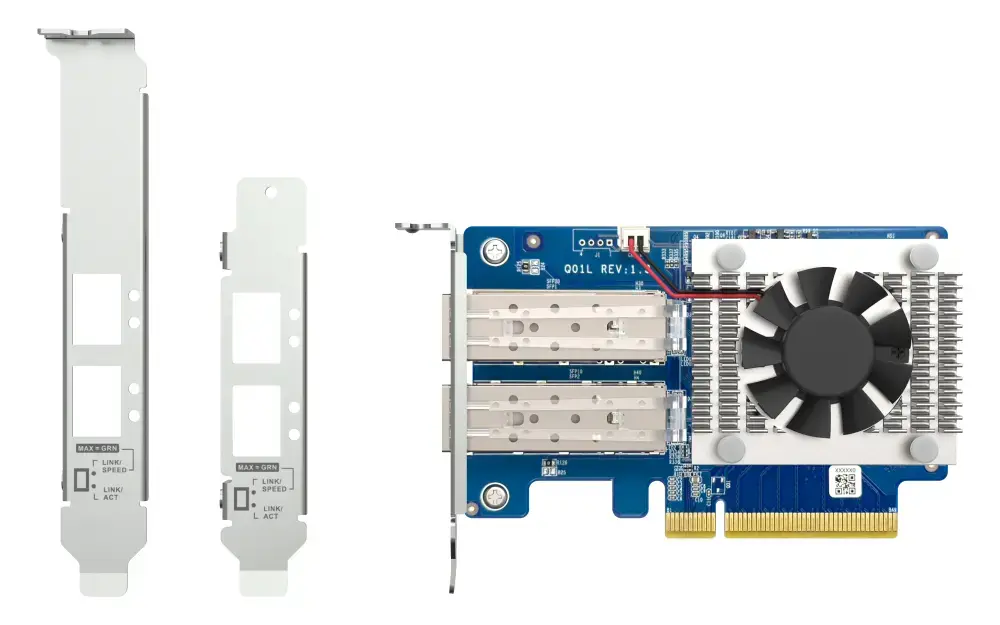 QNAP Двухпортовая 10GbE SFP+ сетевая карта QXG-10G2SF-NXE Photo 3