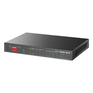 Network switch MERCUSYS MS110GMP — 10-port Gigabit (10/100/1000) with PoE, 54V input, 20 Gbit/s capacity