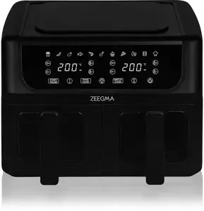 Air Fryer OverMax ZE-KNAPPER DUAL BLACK — OverMax countertop air fryer with dual cooking technology