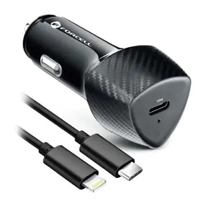 Car Charger FORCELL F-Energy Carbon CC50-1C Type‑C 20W PD 3A