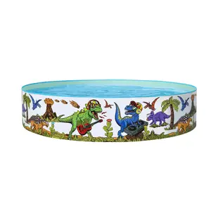 Rāmja baseins Bestway Dinosaur Fill 'N Fun bērniem 1.83 m x 38 cm