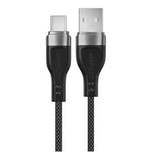 USB-A to USB-C Cable Acefast C11-04 3A 1.2m Magnetic Braid Black