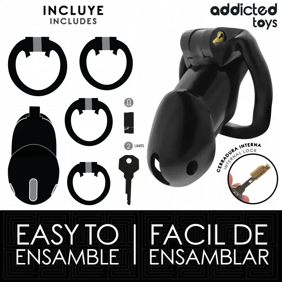 Клетка для целомудрия ADDICTED TOYS LOCKED Mindnight Cell L Photo 4