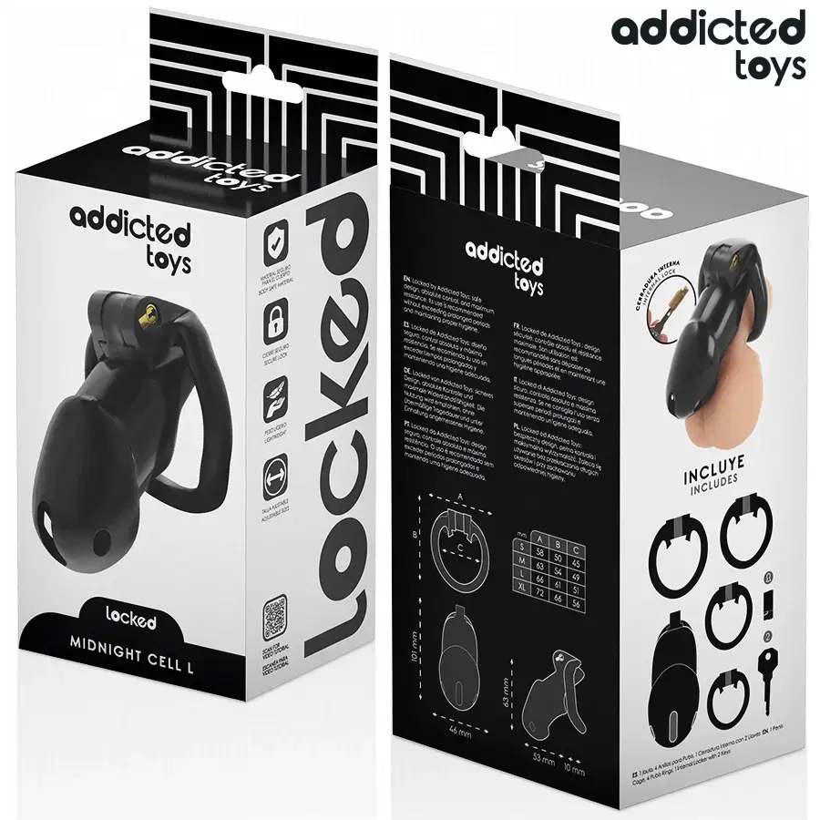 Клетка для целомудрия ADDICTED TOYS LOCKED Mindnight Cell L Photo 6