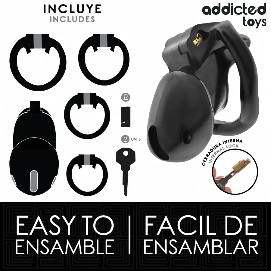 Клетка для целомудрия ADDICTED TOYS LOCKED Mindnight Cell S Photo 4