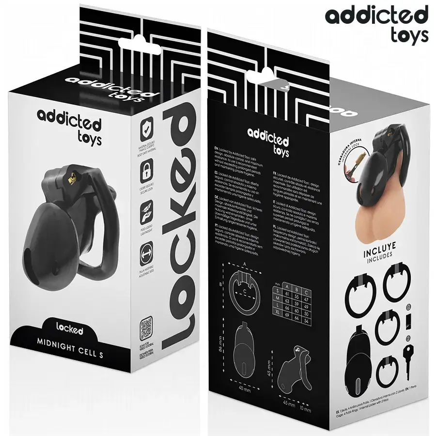 Клетка для целомудрия ADDICTED TOYS LOCKED Mindnight Cell S Photo 6