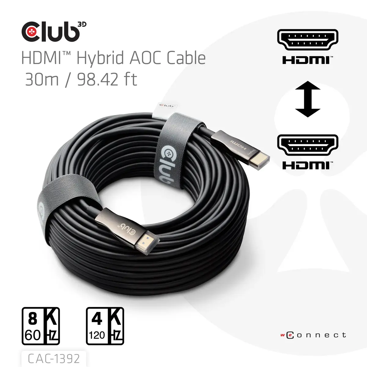 club 3d HDMI Hybrid AOC CAC-1392 — 30 м Photo 2