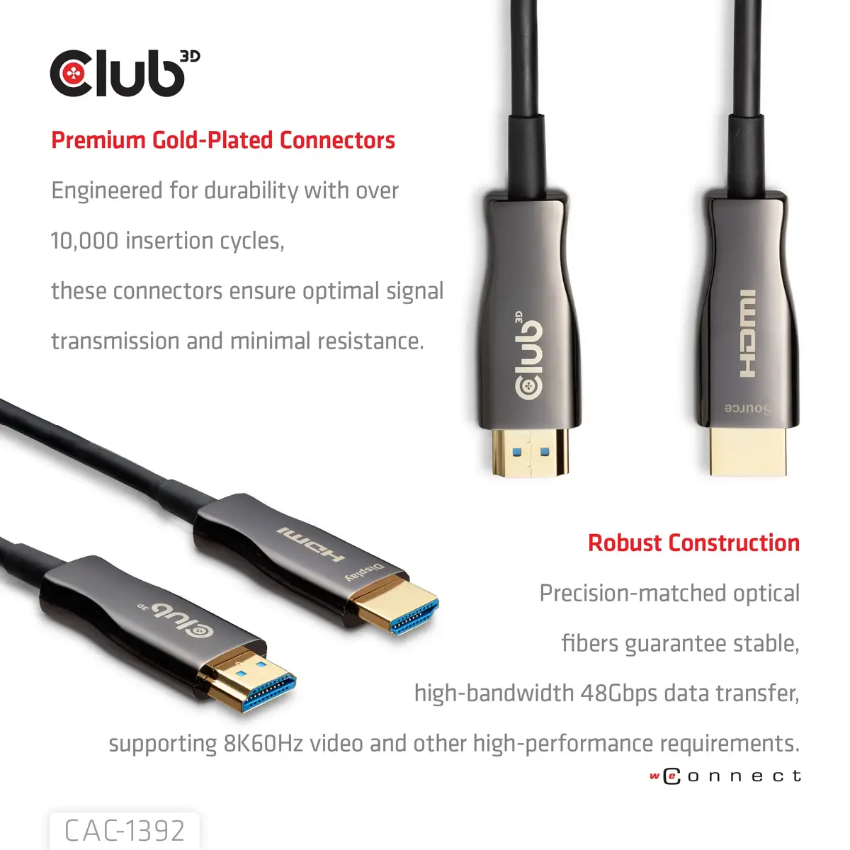 club 3d HDMI Hybrid AOC CAC-1392 — 30 м Photo 3