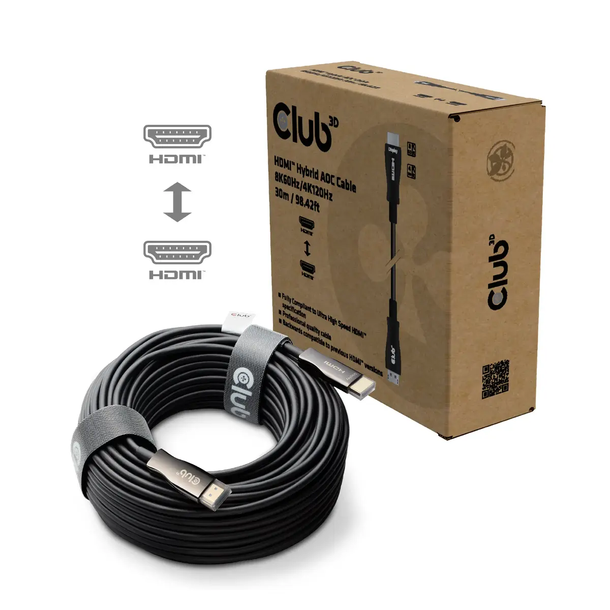 club 3d HDMI Hybrid AOC CAC-1392 — 30 м Photo 4