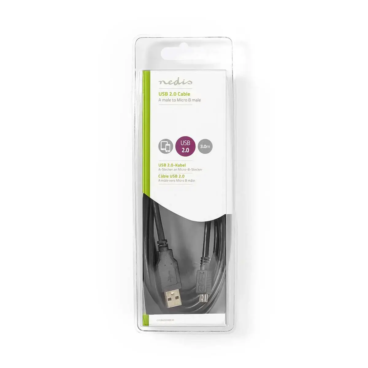 USB кабель Nedis CCGB60500BK30 Photo 3