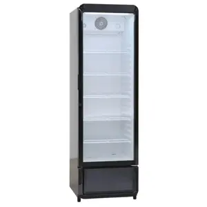 Display case refrigerator Scandomestic DC280BD — freestanding 258 L, black, 1725×540×560 mm