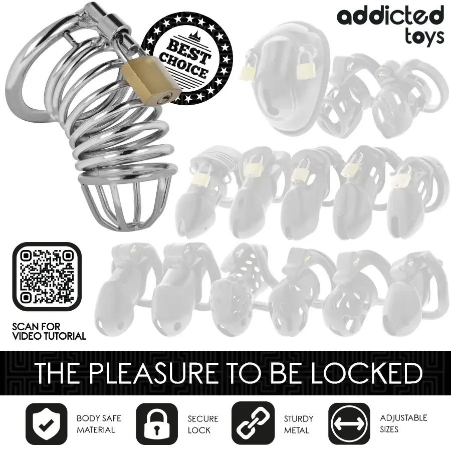 Клетка ADDICTED TOYS LOCKED Iron Cell, размер M Photo 7