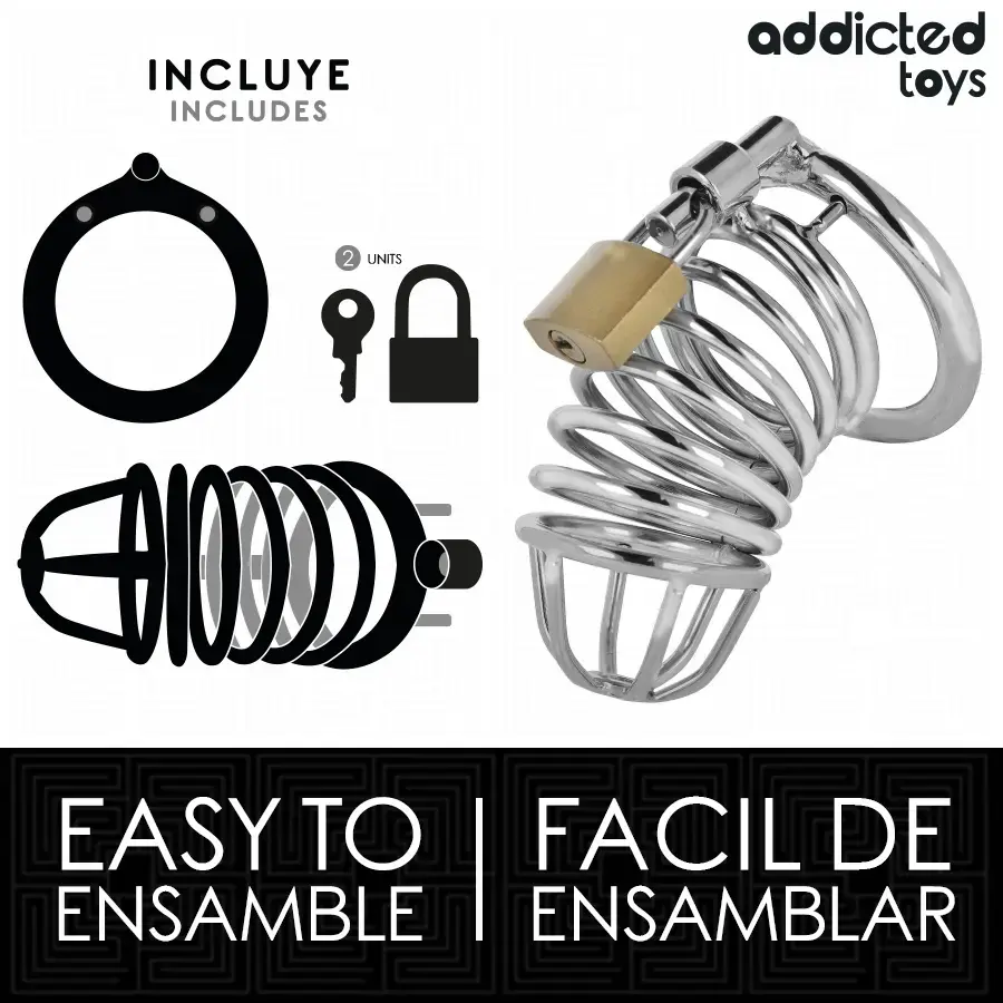 Клетка для пениса ADDICTED TOYS LOCKED Iron Cell 4 см Photo 4