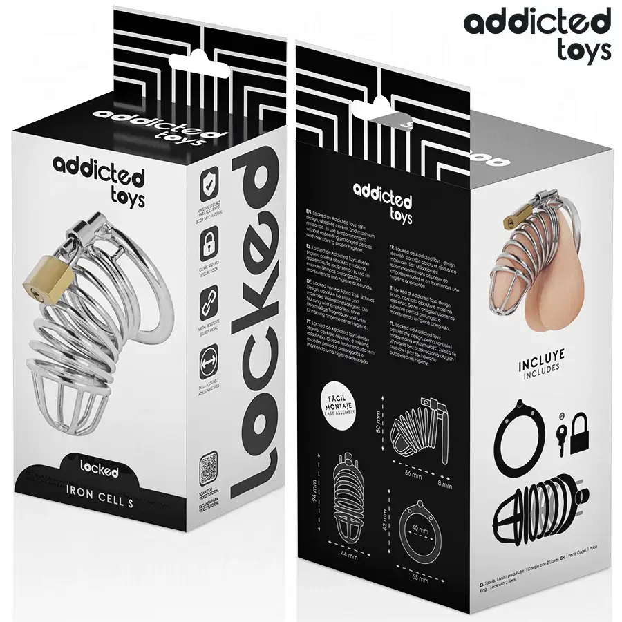 Клетка для пениса ADDICTED TOYS LOCKED Iron Cell 4 см Photo 6